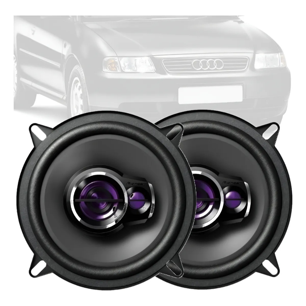 Par Alto Falante Pioneer Portas Dianeira Audi A3 Sportback Preto