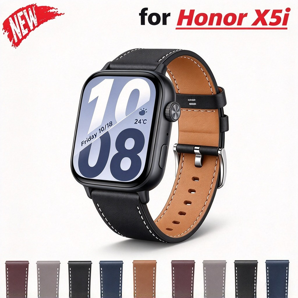 Pulseira De Couro Genuíno Para Honor Watch X5i Acessórios