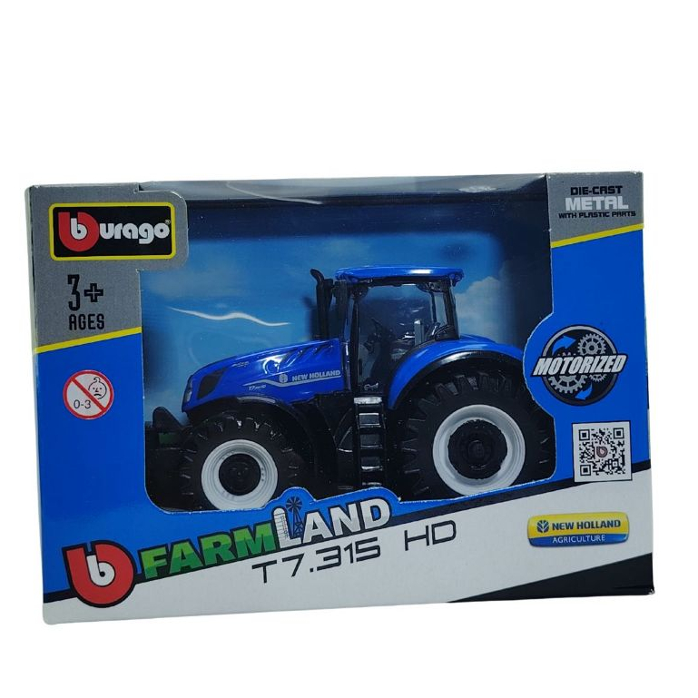 Miniatura Trator Farmland Motorized (Fricção) Bburago 1/40