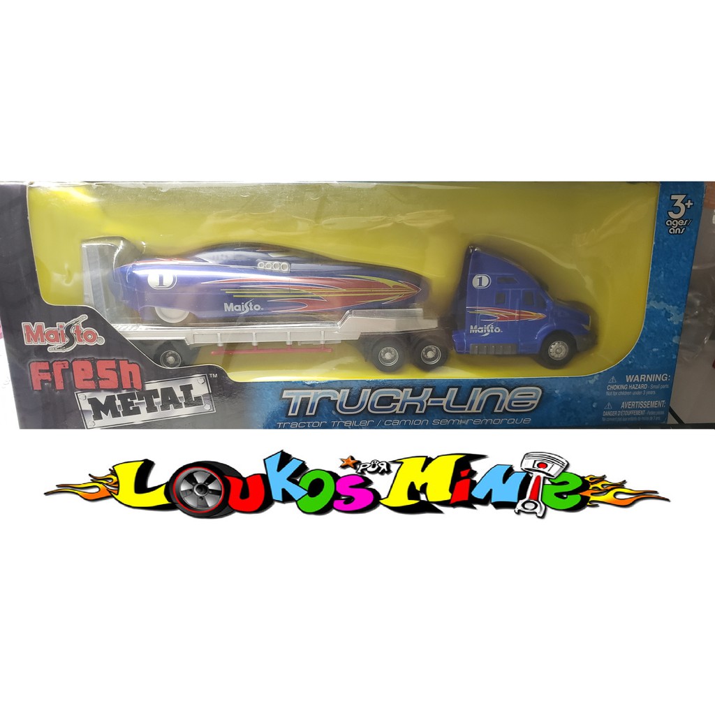 Maisto Fresh Metal Truck-line Tractor Trailer Motorized