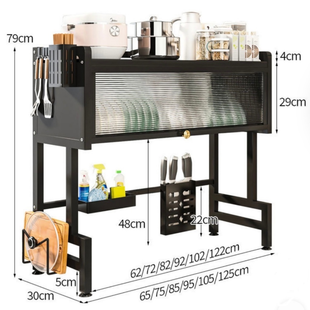 Kitchen Sink Shelf 3 Tiers/2 Tiers Hanging Dish Drainer Sink Organizer 65CM