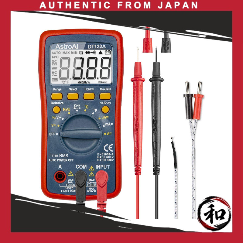 Multímetro Digital AstroAI 4000 Contagens Testador de Circuito Auto-Range True RMS 【Direto do Japão】