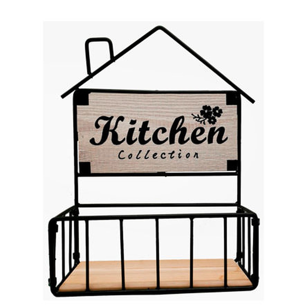 Nicho Prateleira de madeira casa Kitchen