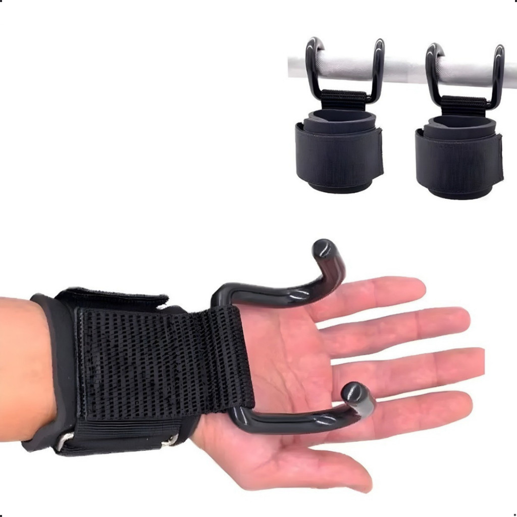 Luva de Gancho Metal: Suporte para Musculação, Crossfit e Treino Funcional