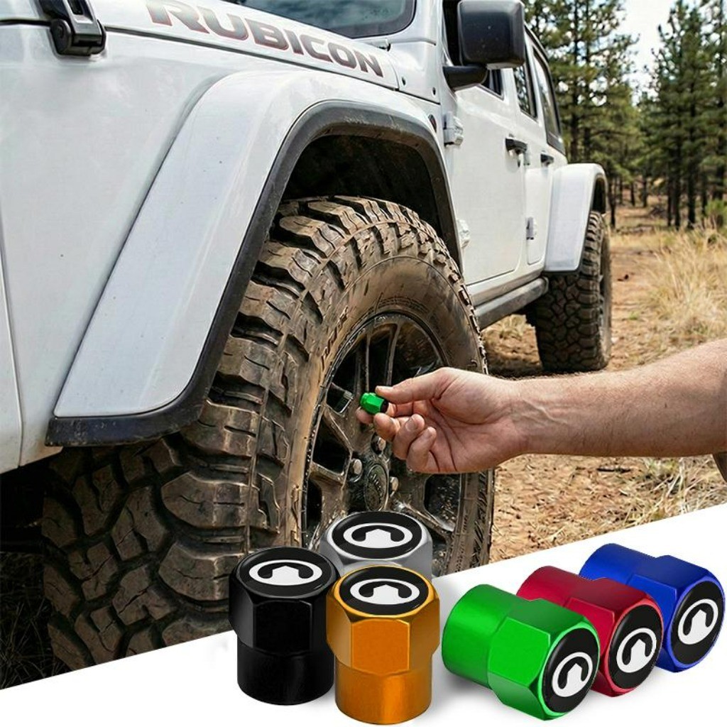 Kit com 4 Antivazamento Bico de Pneu Tampinha de Pneu Acessórios Automotivos For Great Wall GWM Poer Tank 300 Haval
