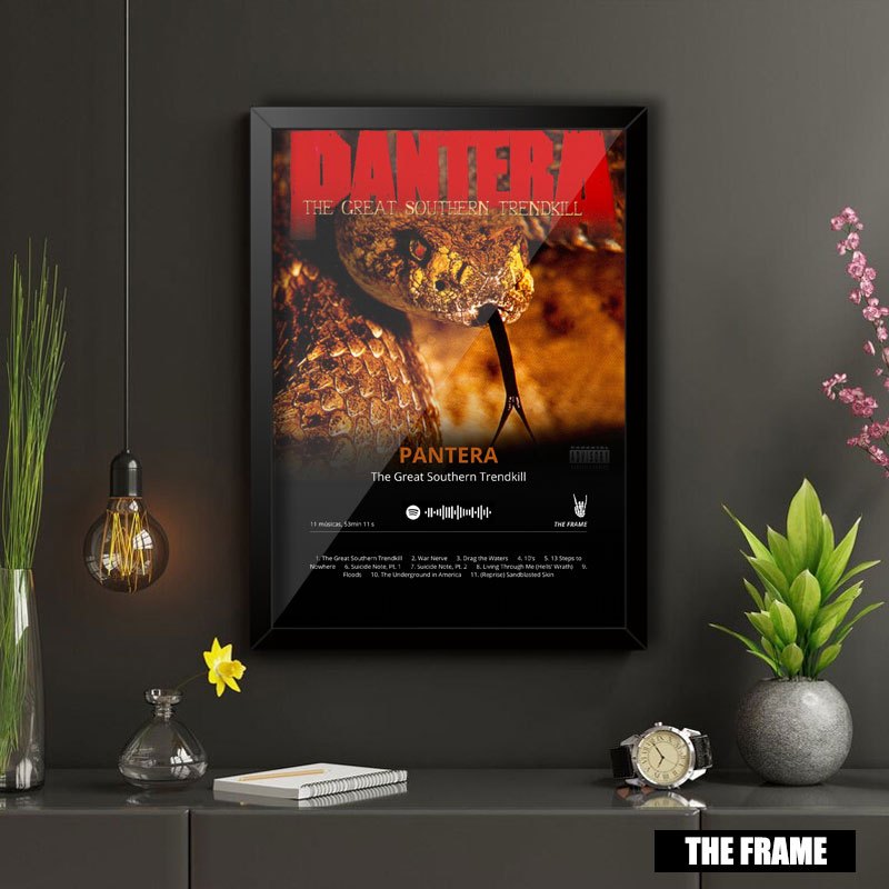 Quadro Decorativo A4/A3 Spotify Pantera Album The Great Southern Trendkill