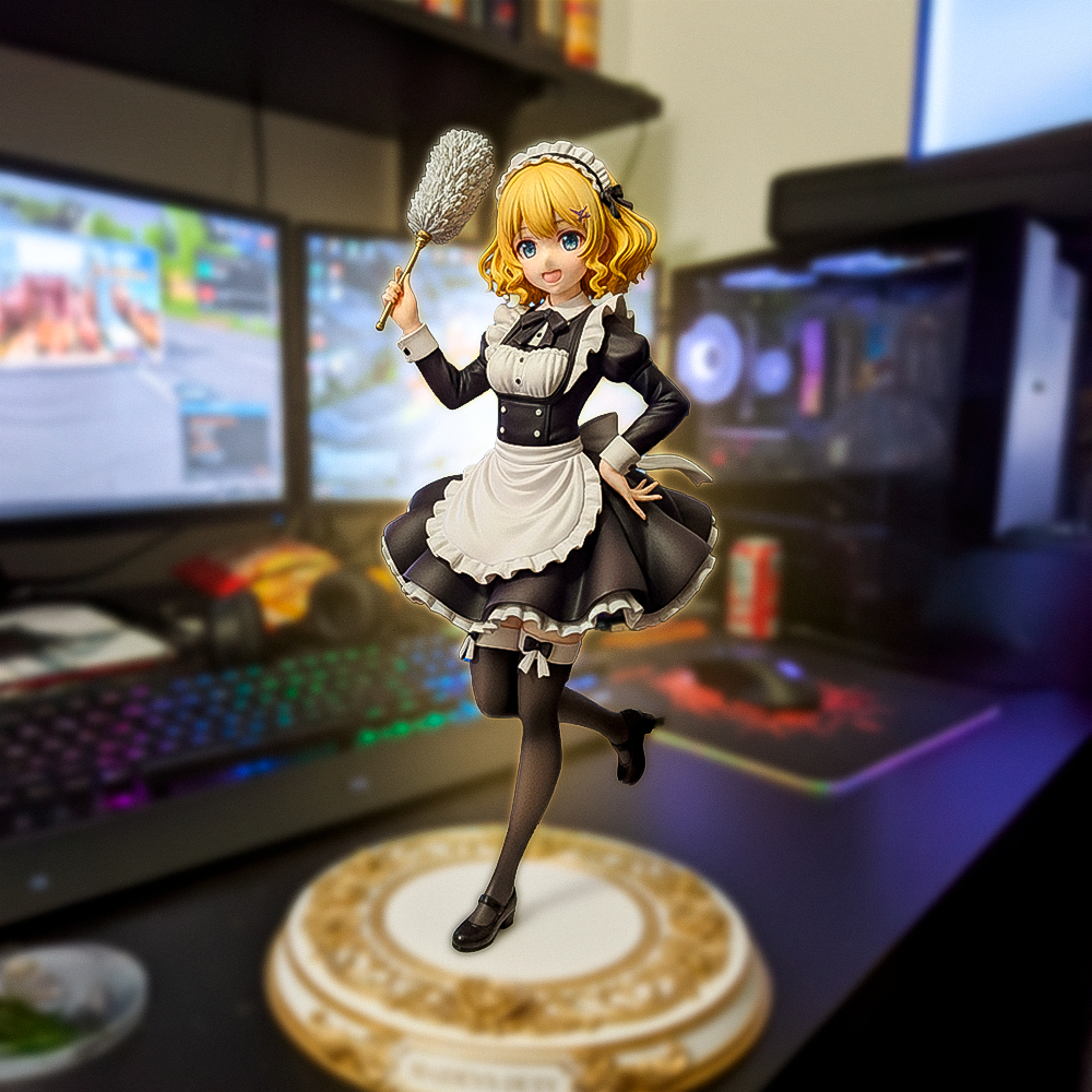 Figure Maid Elegante ( Maiden's DUTY ) 20cm • Estátua de Empregada Estilo Anime • Colecionável Premium | Rossetto Studio