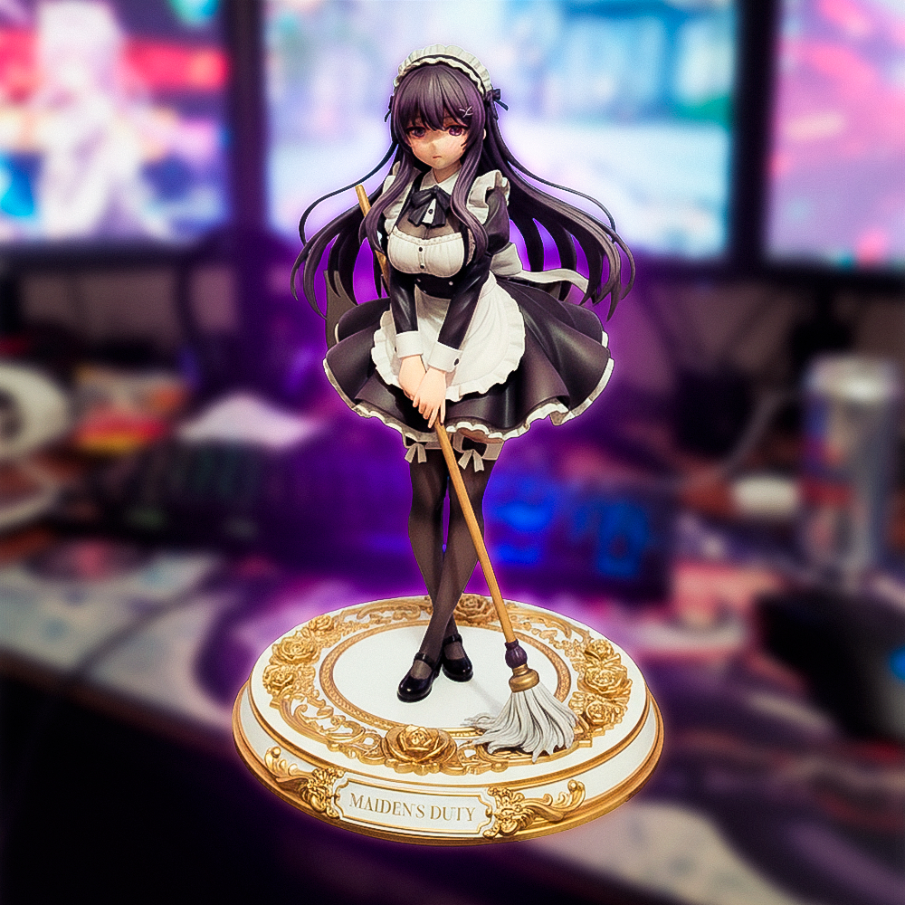 Figure Maid Misteriosa  ( Maiden's DUTY ) 20cm • Estátua de Empregada Estilo Anime Colecionável Premium Rossetto Studio