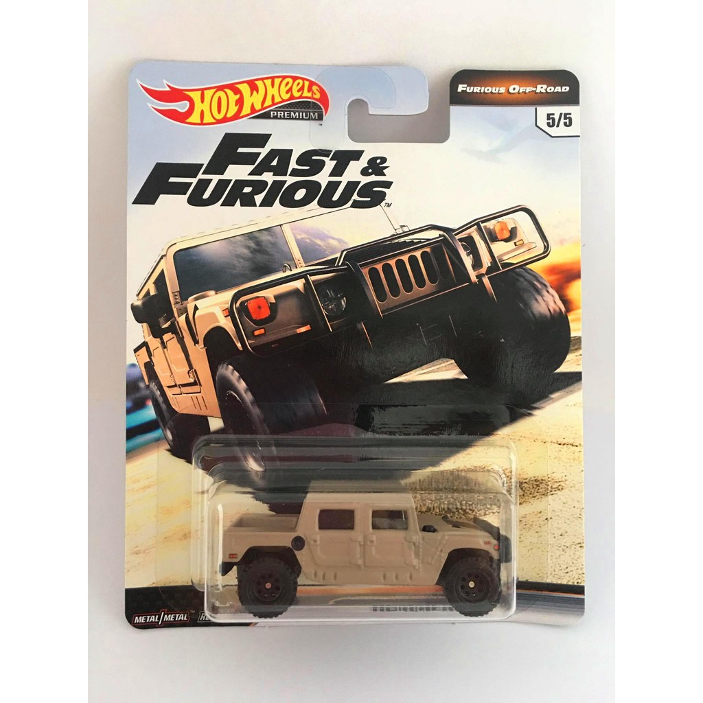 HOT WHEELS - HUMMER H1 BEGE - FURIOUS OFF-ROAD - FAST E FURIOUS - VELOZES E FURIOSOS