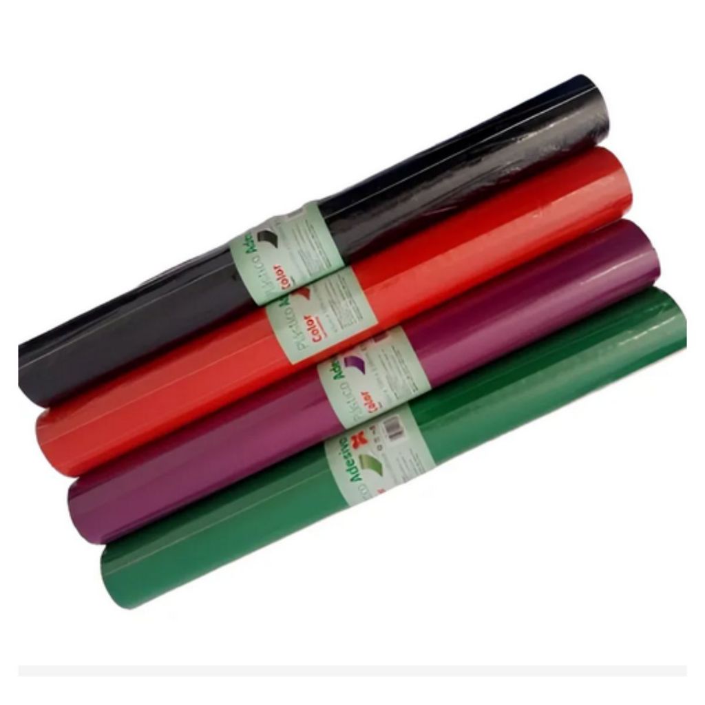 Papel Adesivo Tipo Contact Colorido 45cmx10mts