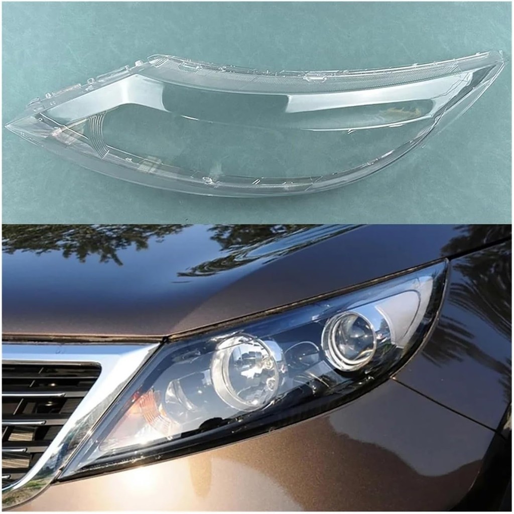 Compatível Para Kia Sportage R 2009-2014 Tampa Do Farol Máscara Transparente Lampshdade Lens Plexiglass Peças De Reposiç