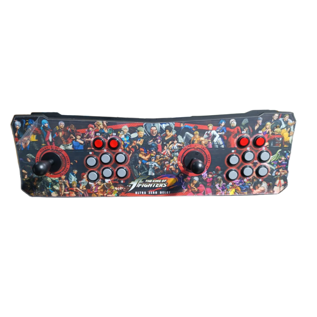 Controle Arcade Fliperama USB Profissional - Compatível com PC, PS3, PS4 e Android (Fightcade/GGPO)