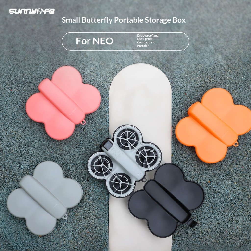 Sunnylife adequado para DJI NEO caixa de armazenamento anti-colisão anti-risco borboleta caixa protetora acessórios port