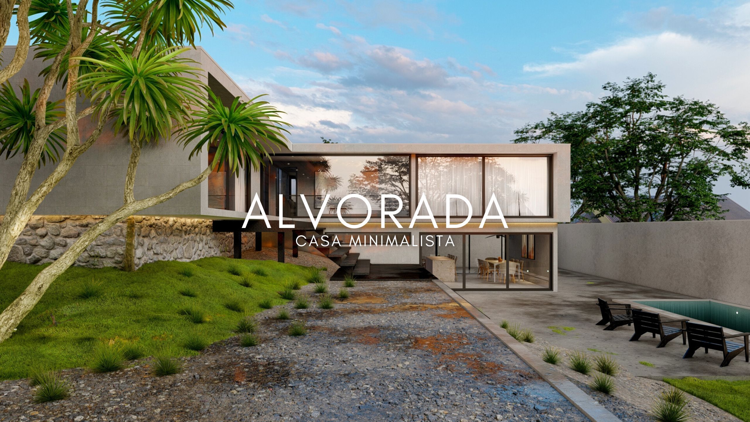 Projeto Arquitetônico de Casa Com 3 Suítes Em Terreno Declive De 15x16,5 Metros | Alvorada