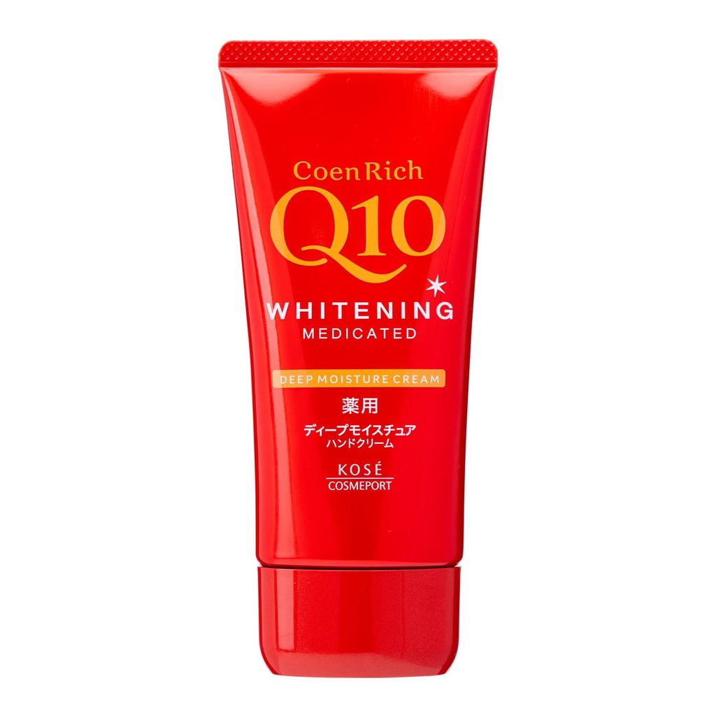 CoenRich Medicated Whitening Hand Cream, Deep Moisture Extra Rich, with CoQ10, for Dry, Cracked and Chapped Hands, Non-G