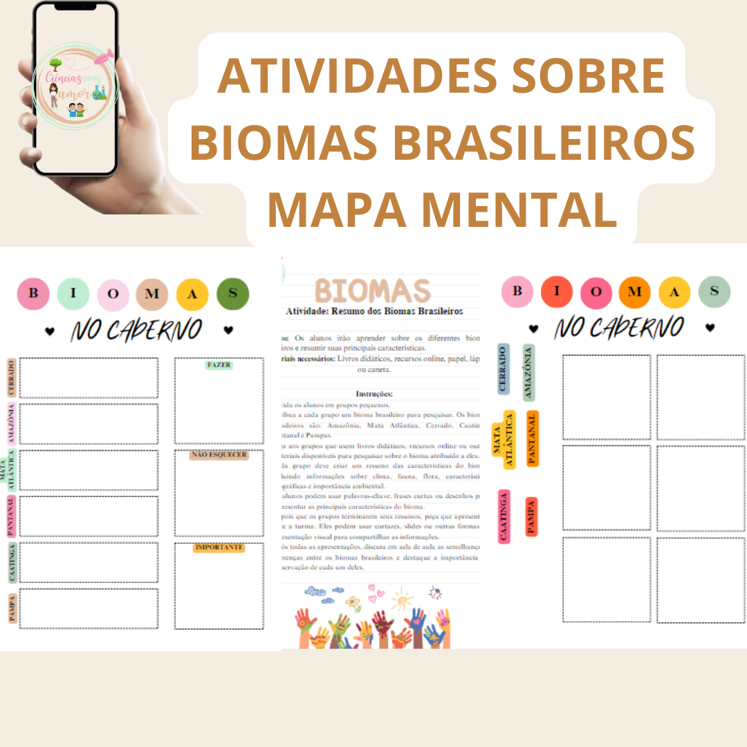 Atividade mapa mental biomas