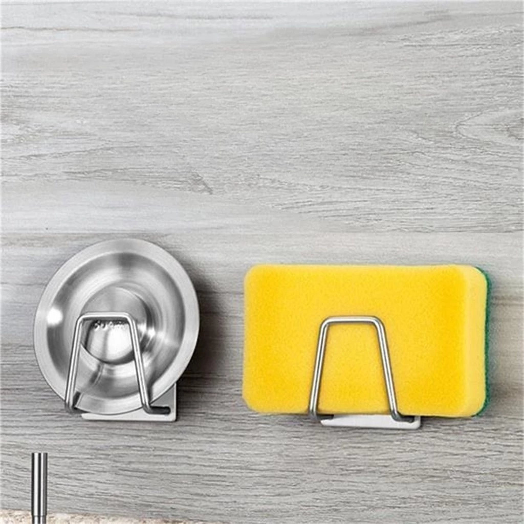 Stainless Steel Sponge Holder for Sink Sponge Kitchen Shelf  estrutura de esponja em aço inoxidável