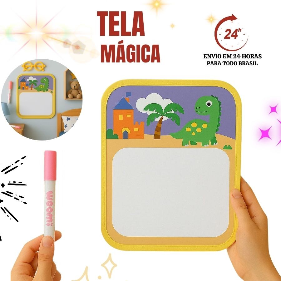 Coleção Agua Book Livro de Colorir Com Caneta/ Aquabook Tela Mágica DuteToys