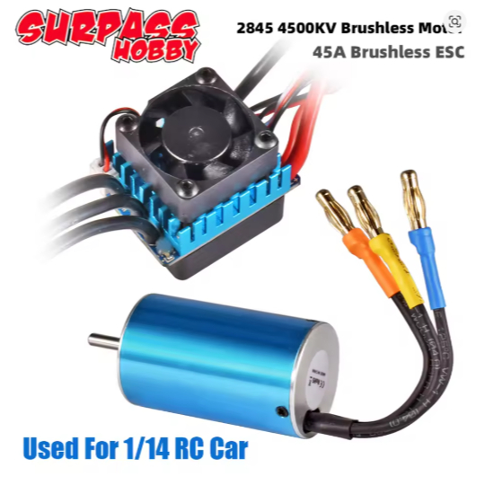 Motor + esc automodelos escala 1/18 a 1/12 Surpass hobby