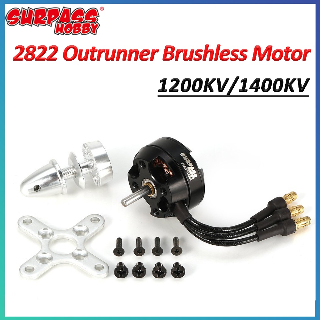 SURPASS HOBBY 2204 (282) Motor Sem Escova 1200KV 1400KV 4 Pólos Para RC 3D Avião De Asa Fixa Cessna Dron Brinquedo