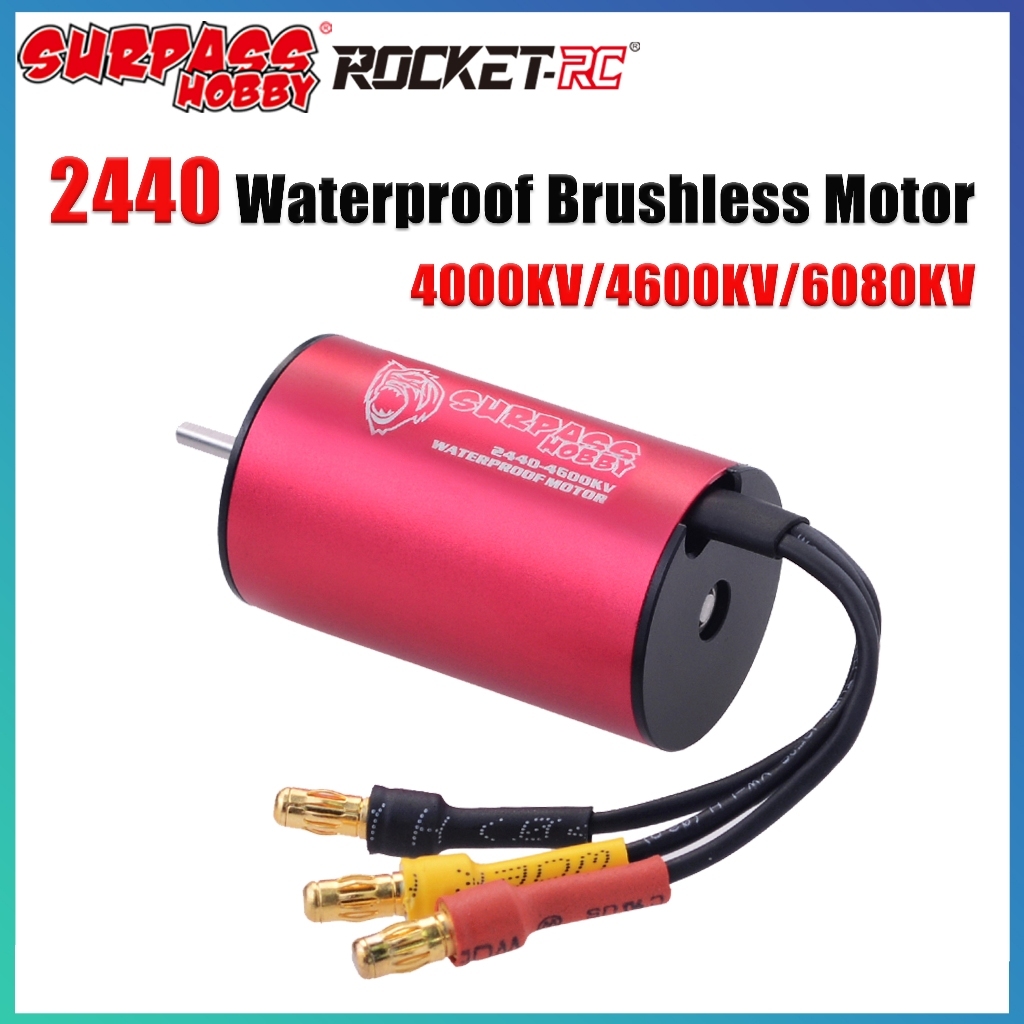 SURPASS HOBBY 2440 Motor Sem Escova À Prova D'água 4000KV 4600KV 6080KV Para Redcat Traxxas HSP 1 : 16 1 : 18 RC Drift R