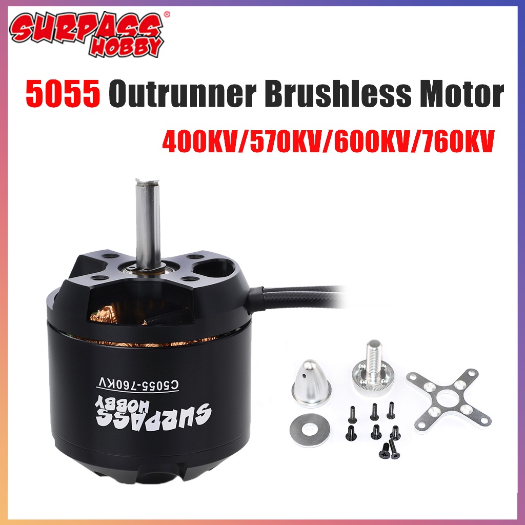 SURPASS HOBBY C5055 5055 400KV 570KV 600KV 760KV Motor Sem Escova Para Aeronaves Airpalne De Asa Fixa Multicopter RC Avi