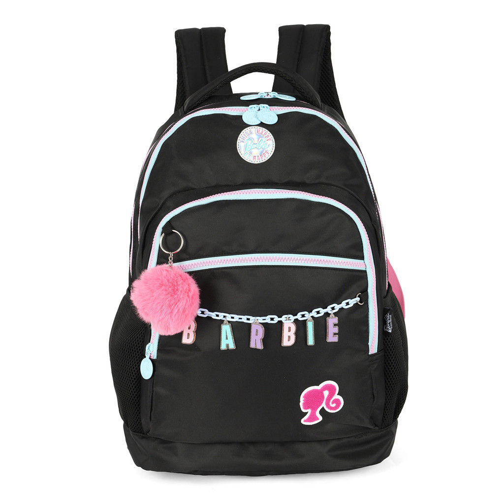 Mochila Costas Laptop Barbie Preto MJ49971BB Luxcel