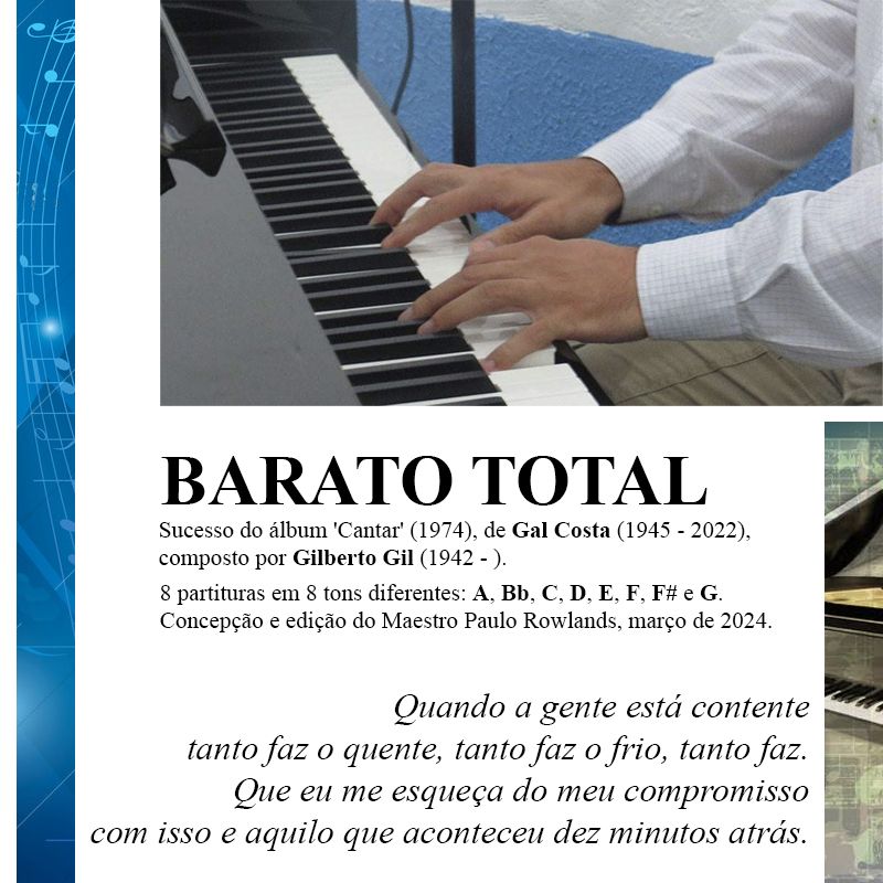 PARTITURA de BARATO TOTAL