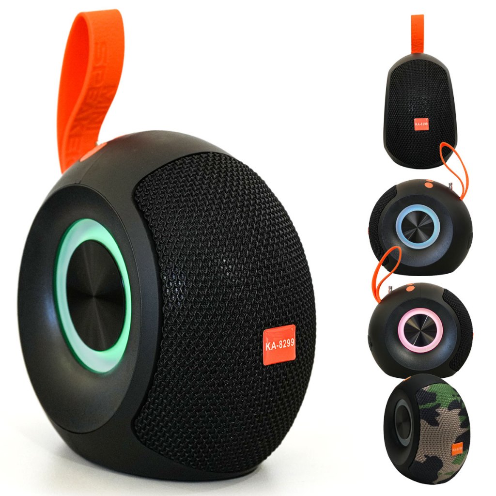 Caixa de Som Com Bluetooth RGB Portátil A Prova D'água 8W Grave Equilibrado Caixinha Recarregável e com IP55