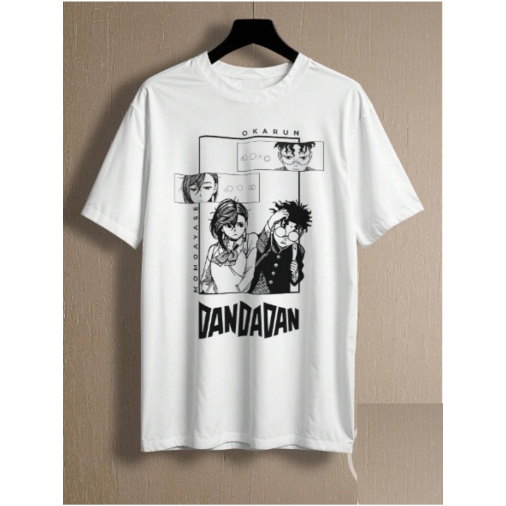 Camiseta Unissex Camisa dandadan okarum momo aima anime desenho Fluxo Envio Rápido