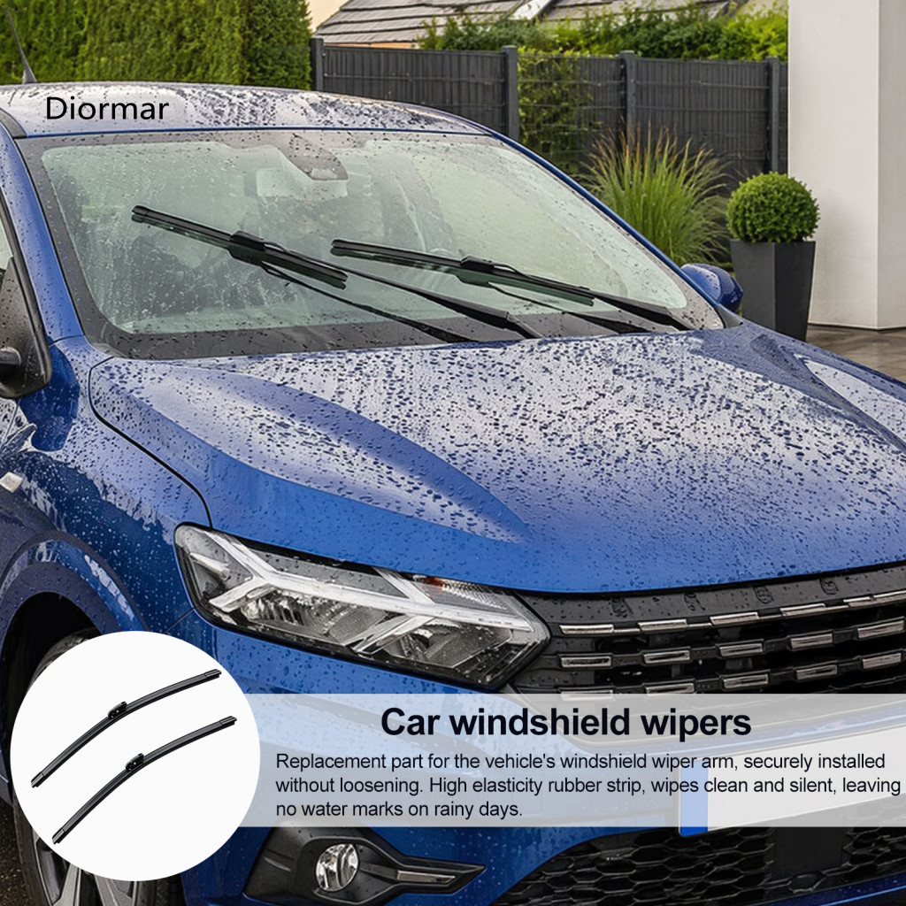 Replacement Wipers for Dacia High Toughness Wiper Refills 2pcs Front Windshield Blades for Sandero Iii 2020-2023 16” 2