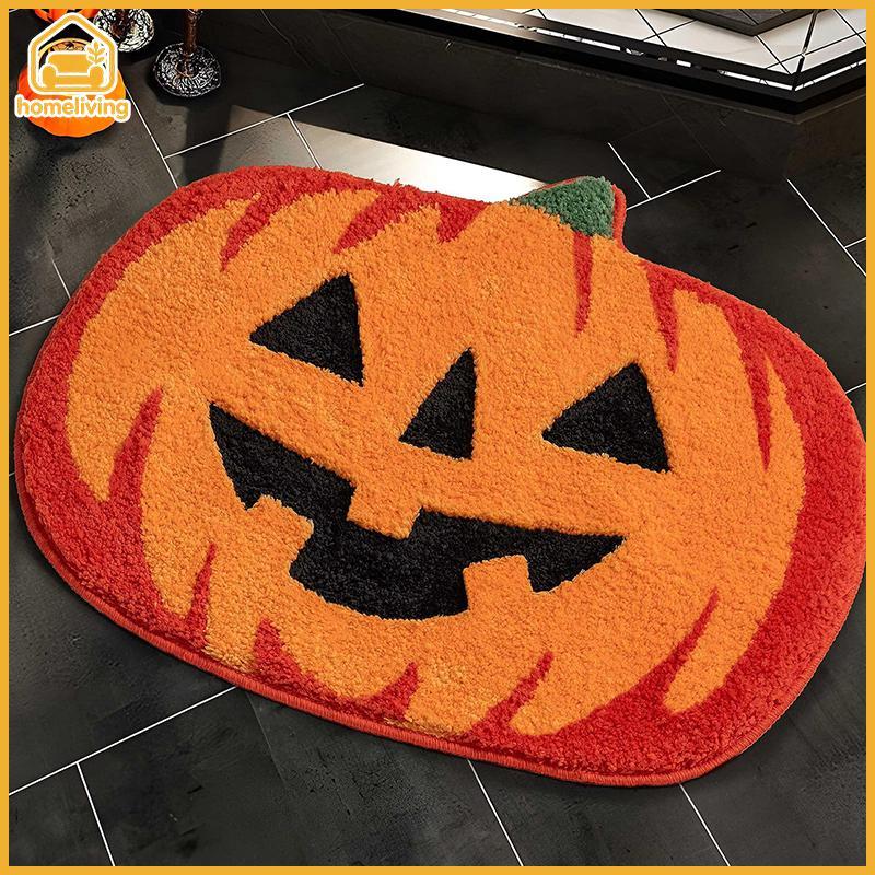 HomeLiving 1PC Cristal Veludo Tapete Alienígena Halloween Festa De Terror Bla Aranha Web Entrada Porta Decoração Pé BR