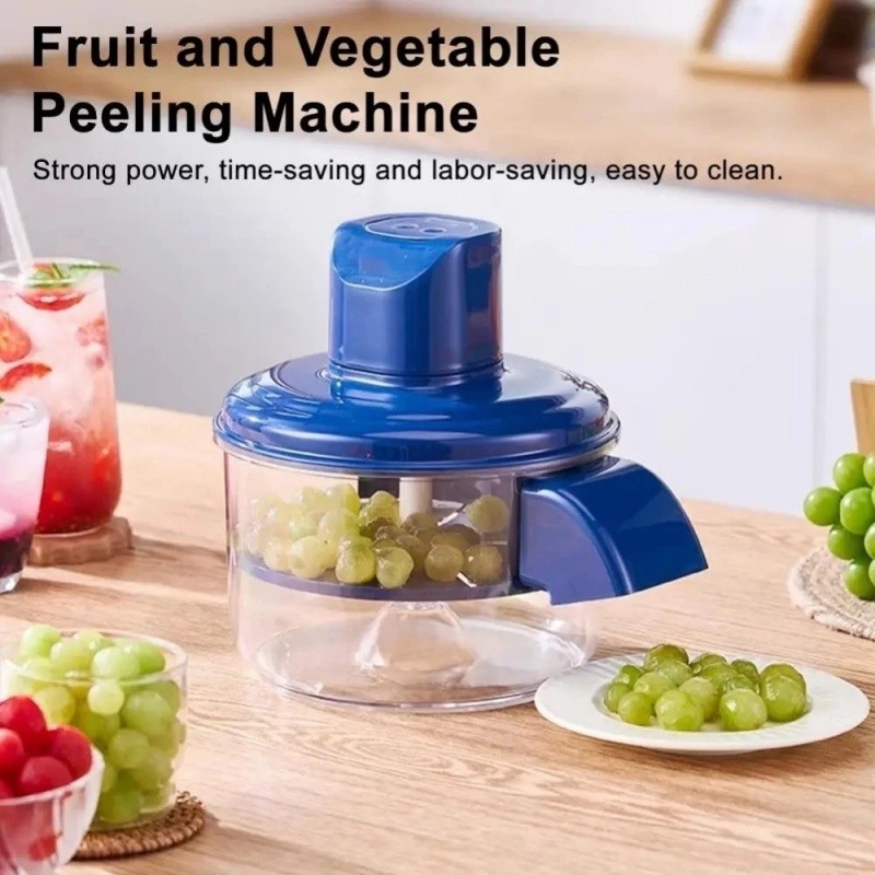 Máquina De Descascar Frutas Elétrica Profissional HUMBERTO Inox 1300mAh Bateria Recarregável
