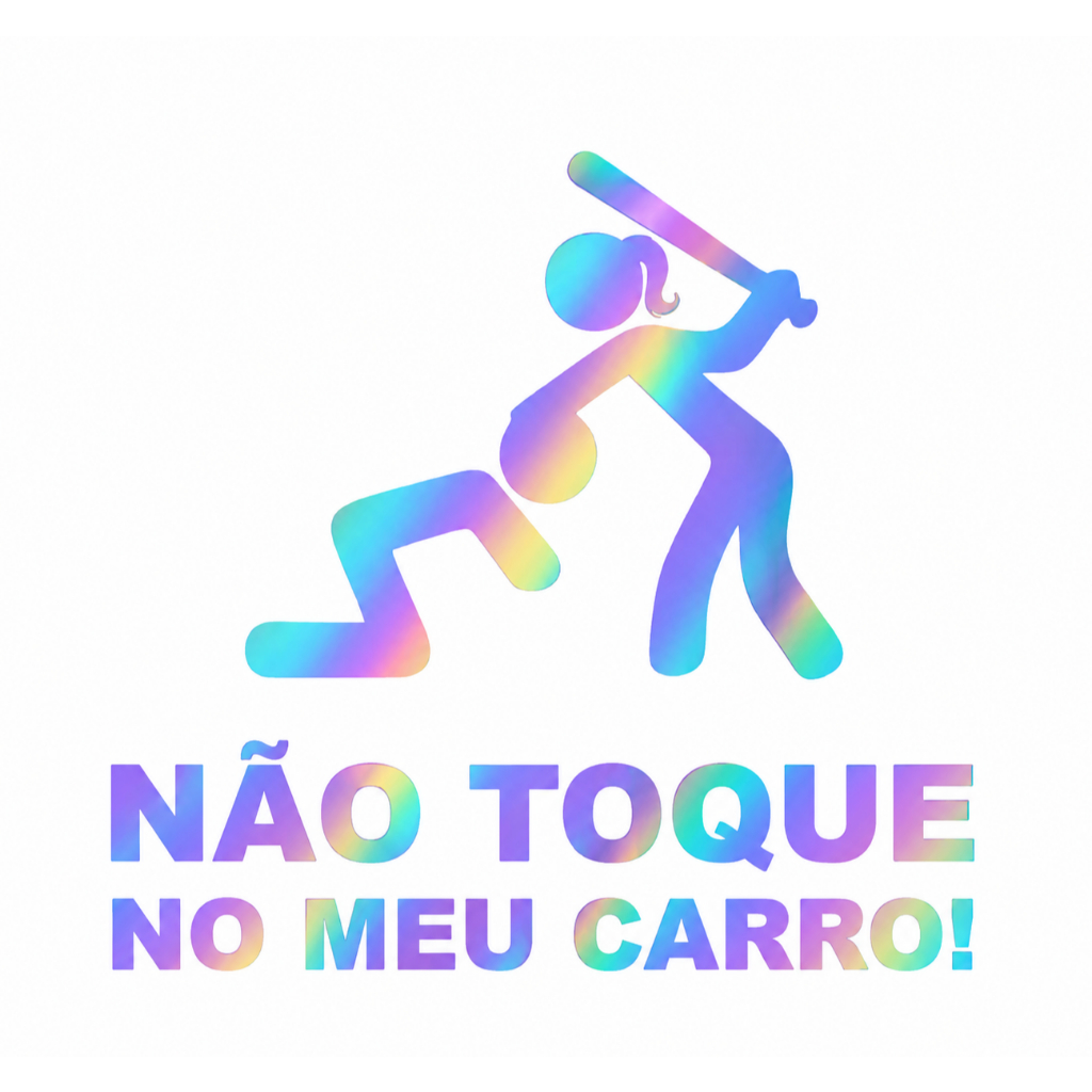 Adesivo Feminino Não Carro Toque no meu Mulheres Garotas Girlies Little Girls