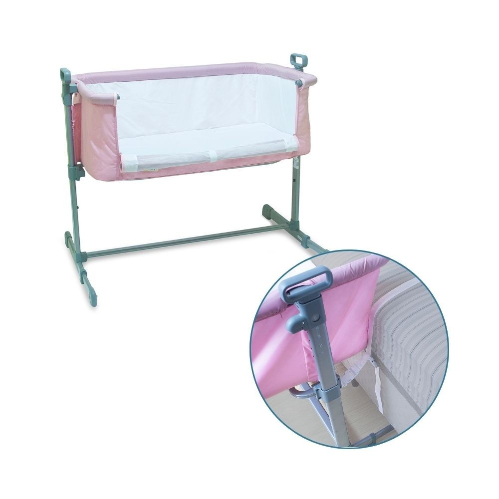 Berço Bebê Lateral Cama Acoplado Side By Side Co-Sleeper Leve Compacto - Baby Style