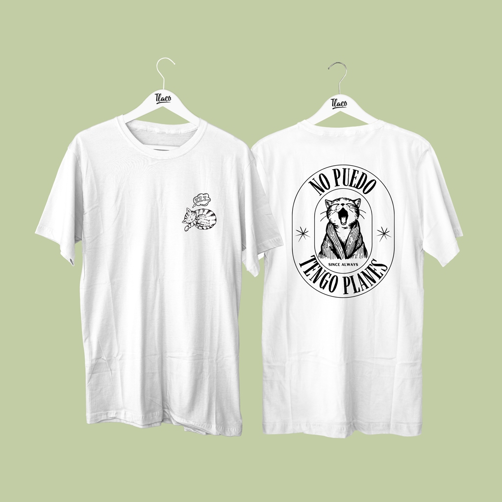 Camiseta Tengo Planes de Algodão Unissex