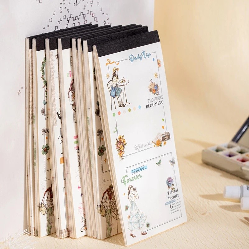 Diário GO 15 Peças Livro De Material Para Meninas De Perseguição Ao Sol Scrapbook , Decorativo , Cartão De Papel , Plane