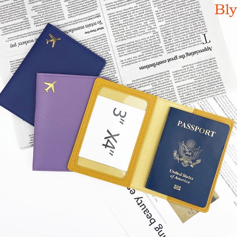 Capa Para Passaporte Bly Plane PU Homens E Porta-Cartões Casamento