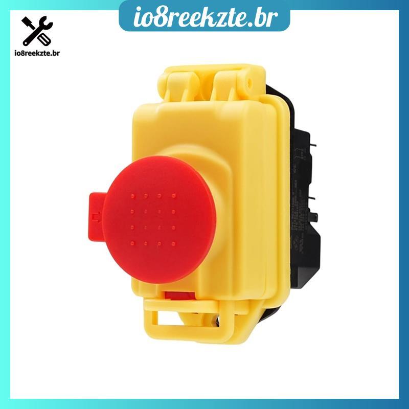 Interruptor De Botão Eletromagnético IP55 À Prova D'água KJD17B 5 Pinos 250V 16A Segurança Para Máquina