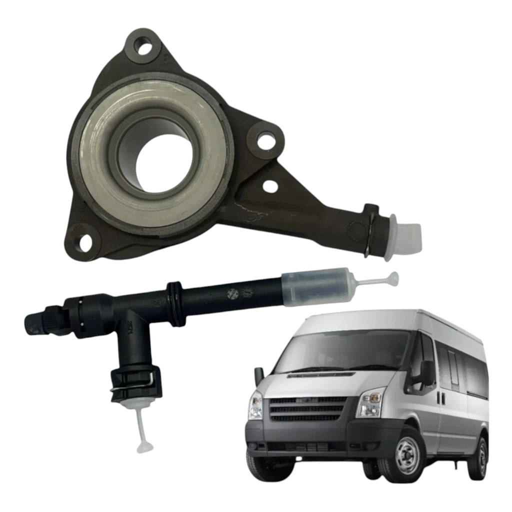 Atuador E Adaptador De Embreagem Ford Transit 2.4 08/11 Org.