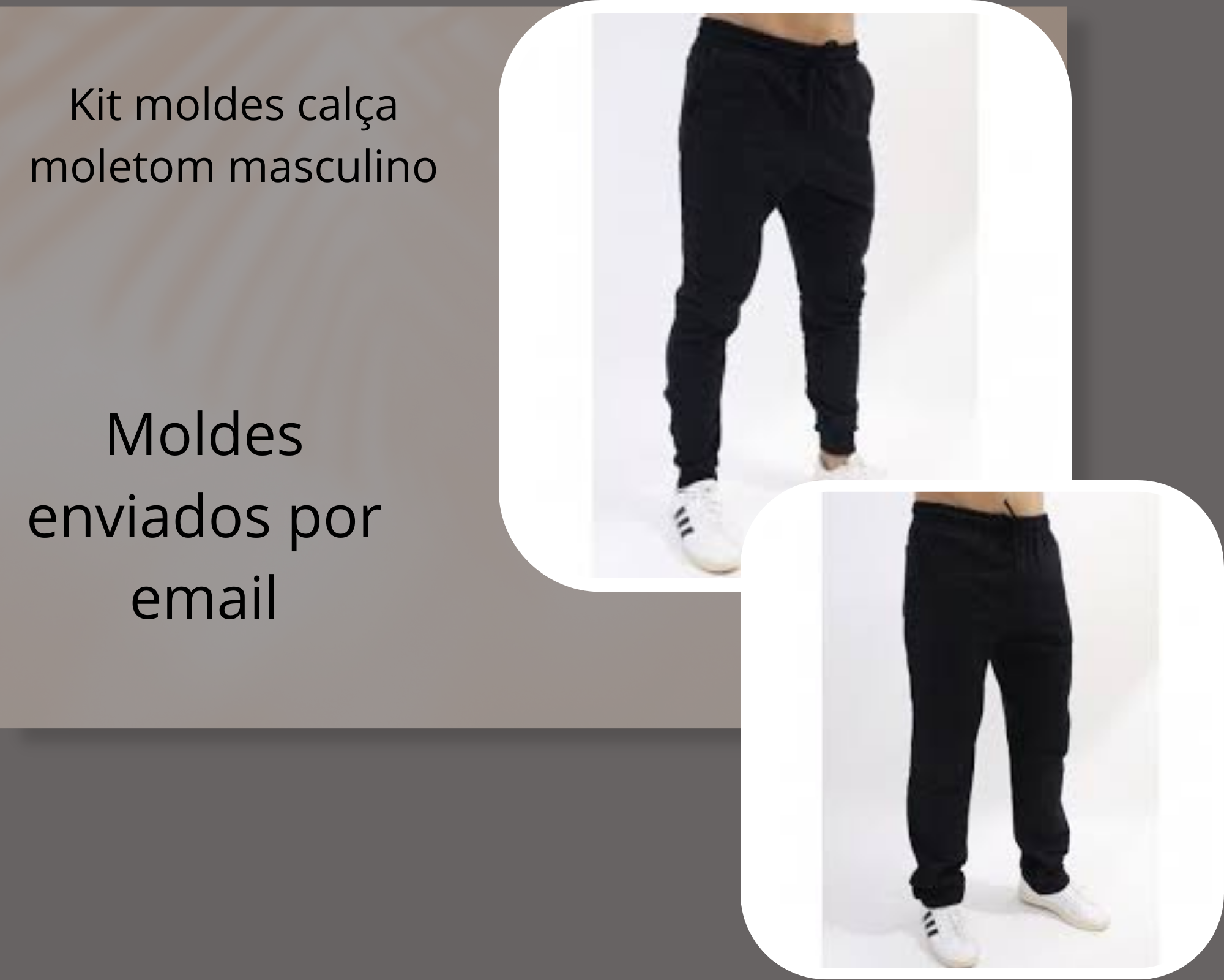 Kit moldes calça moletom masculino