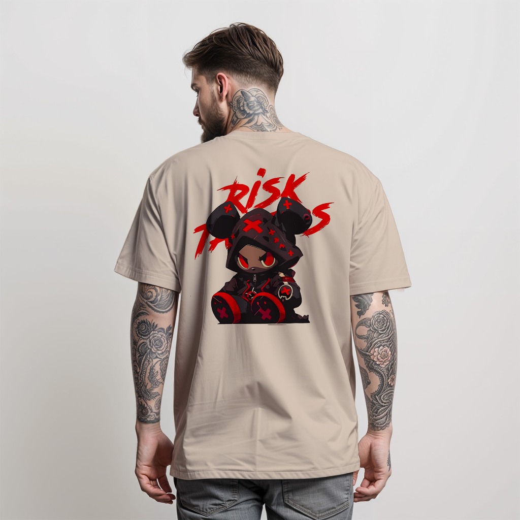 Camiseta Masculina Risk Times T-shirt Street Wear 100% Algodão Camisa Manfinity Moda Jovem