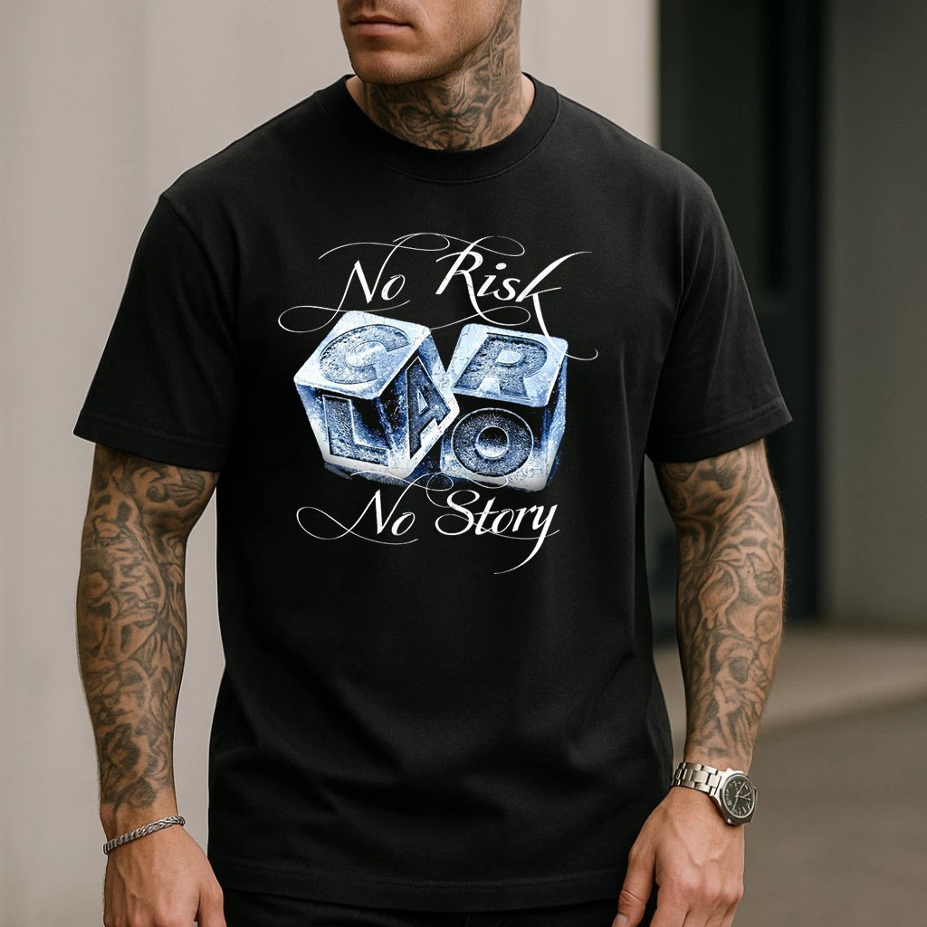 Camiseta No Risk No Story Masculina Streetwear Camisa Premium 100% Algodão Unissex Plus Size