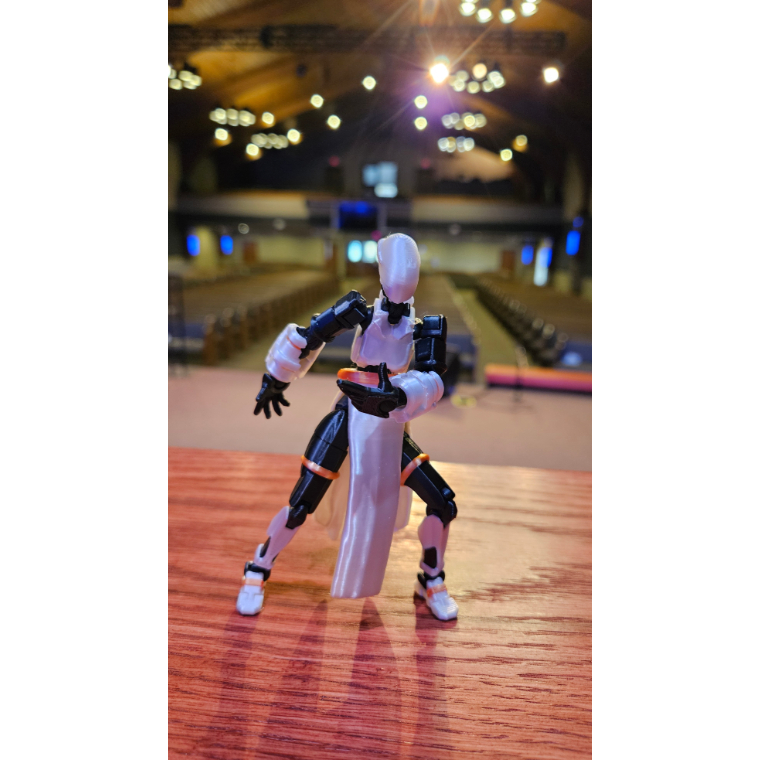 Muggora Boneco Dummmy 13 Feminina Articulada Heroína Artificer  Risk of Rain Decoração