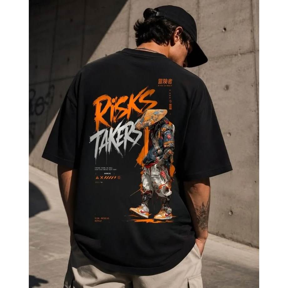 🔥 CAMISETA RISKS TAKERS – ATITUDE QUE FALA POR VOCÊ! 🔥