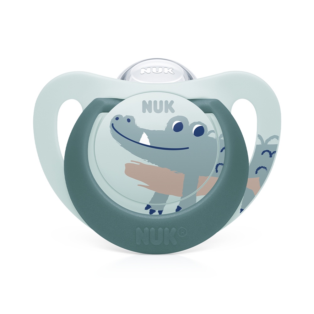 Chupeta NUK Fase 2 De 6 A 18 Meses Star Boy Silicone Orto