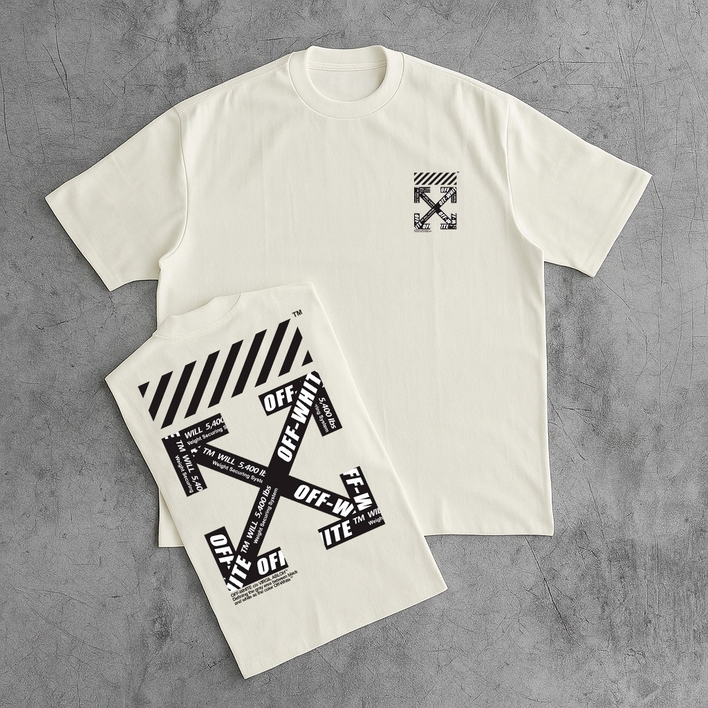 Camiseta Oversized Streetwear Masculina Gola Alta Los Angeles Off