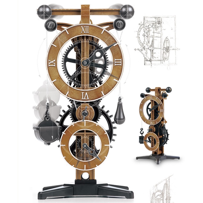 Kits De Modelo Plástico Academy Hobby Da Vinci Machines Relógio Série