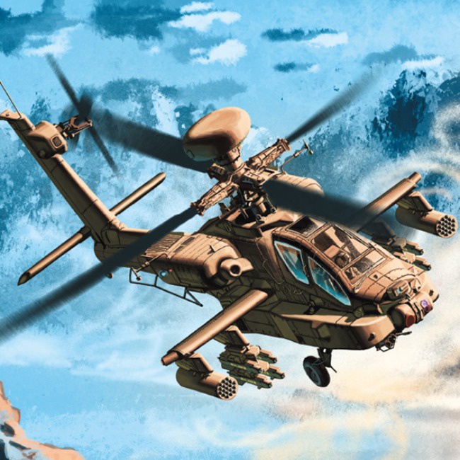 Kits Modelos Plásticos Academy Hobby 1/144 Escala AH-64D/DJ