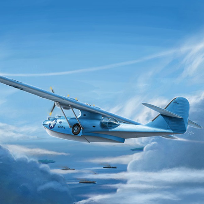 Kits Modelo De Plástico Academy Hobby 1/72 Balança USN PBY-5A (A Batalha Do Dia Médio 80o Aniversário)